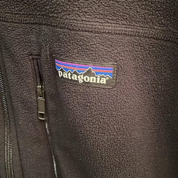 Patagonia men’s black zip up fleece jacket size XL - Picture 3 of 6